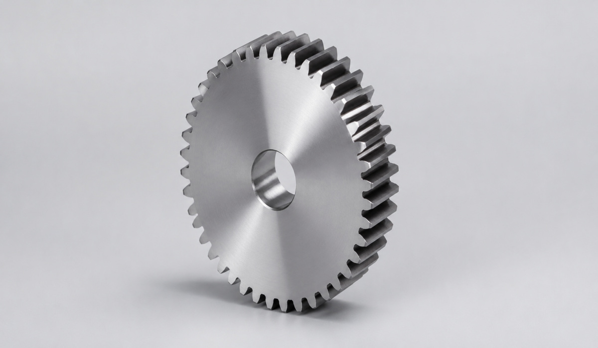 چرخ‌دنده ساده فولادی (Spur Gear) صنعتی 